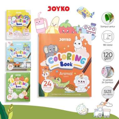 JOYKO Buku Anak TK dan PAUD Mewarnai Isi 12 Lembar Coloring Book CLBK-3503