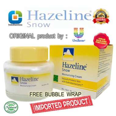 PROMO HAZELINE SNOW ORIGINAL IMPORT MALAYSIA 100GR FREE BUBBLE WRAP