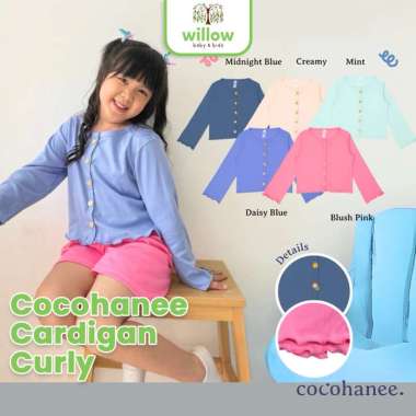 Jaket Anak - Cocohanee Cardigan Curly 2Y Blush Pink