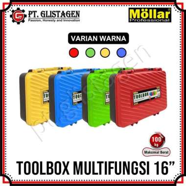 Mollar Tool Box Plastik Multifungsi 16" TB016 Kotak Perkakas Tool Kit Box Tools