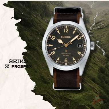 SEIKO Prospex SPB211J1 Baby Alpinist Automatic Dark Brown Nylon Strap Original Garansi Resmi Jam Tan