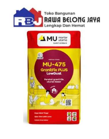 Semen Mortar MU 475 GranitFix PLUS ( Perekat Granit Tile ukuran Besar ) - 25kg