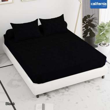 CALIFORNIA Sprei King Fitted Quilted Polos 180x200 Sprei No 1 Tinggi 30cm Smurf Late