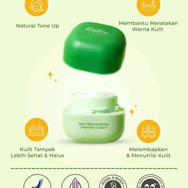 Reglow Cream Rejuvenating Intensive - Mencerahkan Mengencangkan Kulit Wajah Serta Menyamarkan Flek H