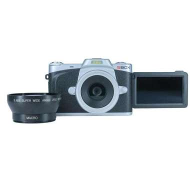 SBOX Kamera Digital Digicam SBOX MATE POP dengan Lensa Modular Garansi Resmi MIDNIGHT