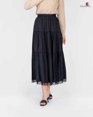 Elizabeth Clothing - Rok Maksi A Line | Ruffle 0559-2995 Semua Ukuran Broken White