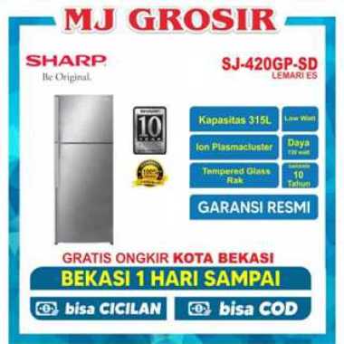 KULKAS SHARP SJ 420 GPSD LEMARI ES 2 PINTU SJ420GPSD SJ 420GPSD PLASMA