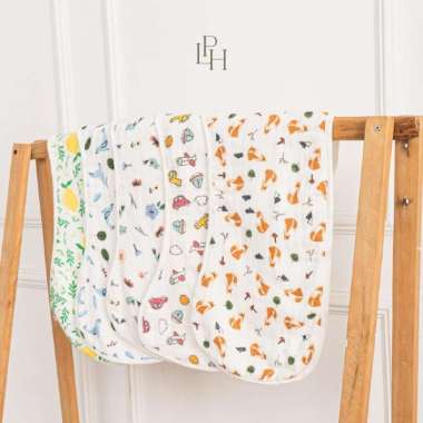 Little Palmerhaus Burp & Bib 7.0 Celemek Bayi Mountain Fox