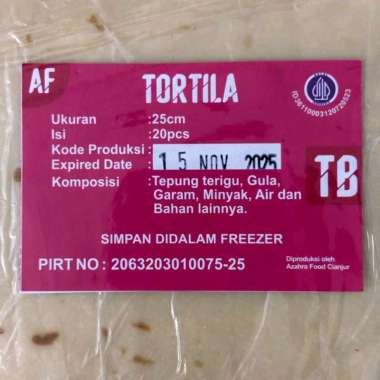 Tortilla AF Size 25cm TB