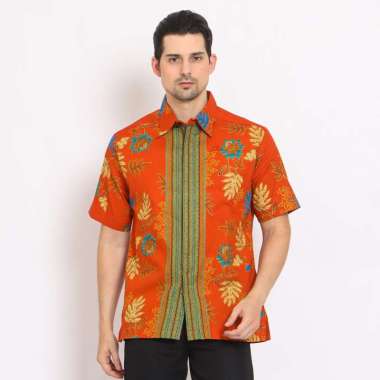 Arjuna Weda Hem Batik Bunga Sekar 53022018 - Cokelat L