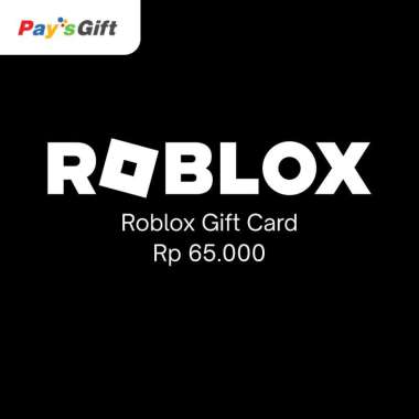 E Voucher Roblox Gift Card Rp 65.000 Reguler