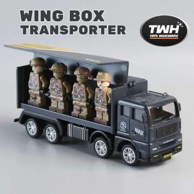 TWH MAINAN MOBIL BOX / WINGBOX WINGS TRUCK TRANSPORTER INERTIA HADIAH & KOLEKSI COCOK UNTUK HOTWHEEL