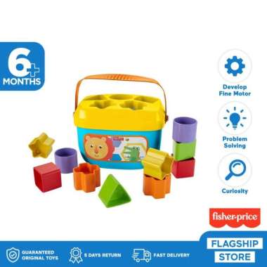 Fisher Price Baby's First Blocks Mainan Balok Permainan Anak Bayi