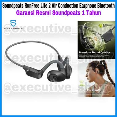 Soundpeats RunFree Lite 2 Air Conduction Earphone Bluetooth - Garansi Resmi Soundpeats 1 Tahun