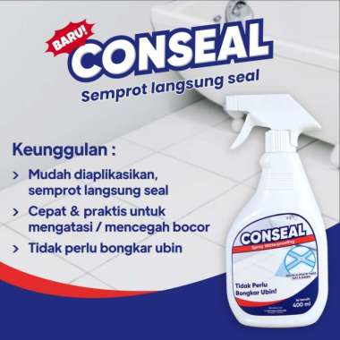 CONSEAL SPRAY AQUAPROOF X TILE REFORM CAIRAN SEMPROT ANTI BOCOR coating waterproof pengisi celah nat