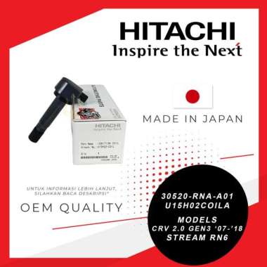 Ignition CoiL HONDA STREAM RN6 HITACHI MADE IN JAPAN