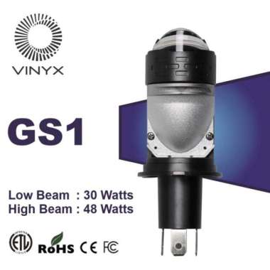Lampu Utama LED VINYX GS1 H4 Projie H4 Mini Projector Lens Lensa Motor Mobil Headlight Headlamp Bile