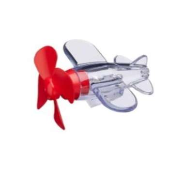 Mainan Anak Dewasa Pesawat Terbang Baling Kincir Angin Tempel Transparan Bening Lampu LED Ornamen De