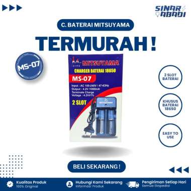 Mitsuyama Charger Baterai 2 Slot 4.2V 18650