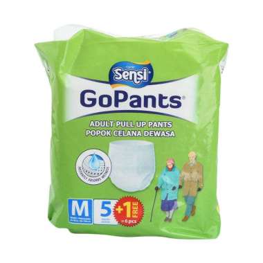 Promo Harga Sensi GoPants Adult Diapers M5+1 6 pcs - Blibli