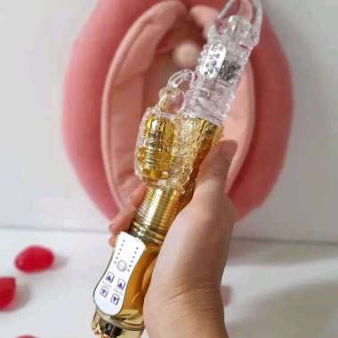 Mainan Wanita Toys Silikon Cabang Getar