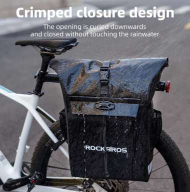 Tas Pannier Sepeda Rockbros 30140100 Pannier Bag Bike Tail Bag Waterproof