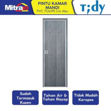 Tidy Pintu PVC Premium 70X195CM Abu (Kanan/ Kiri) Abu