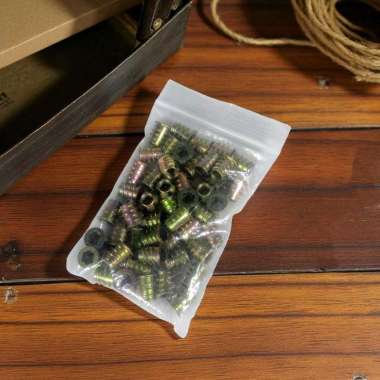 50PCS MUR NANAS M6x12mm OE / INSERT NUT M 6x12 OE Mur Ulir Zinc Alloy 6mm