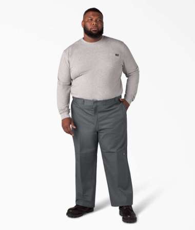 DICKIES - Men's Double Knee Rec - Celana Kerja Pria (Inseam 32 Inch) 36 DICKIES CHARCOA