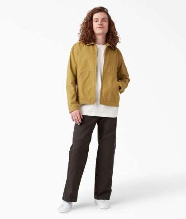 DICKIES - Men's Double Knee Rec - Celana Kerja Pria (Inseam 32 Inch) 31 DARK BROWN