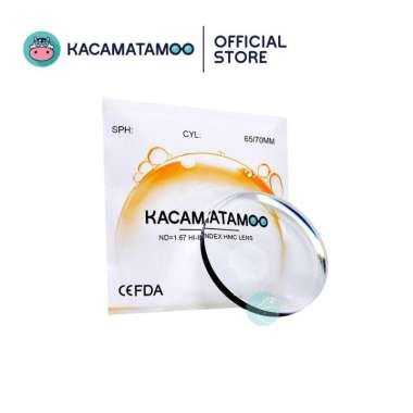 KACAMATAMOO Lensa Pertipis Crmc Hi Index 1.67 -4 sd -8 cyl 2