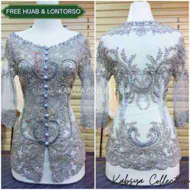 Kebaya Full Payet LARAS Sepinggang Modern Elegan Lengan 7/8 untuk Wisuda & Pesta / Kebaya Modern Pay