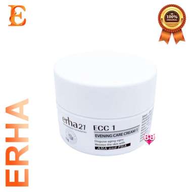 Erha ECC 1 - Evening Care Cream dengan AHA dan PHA / ORIGINAL BPOM (Meremajakan & Lembabkan Kulit)