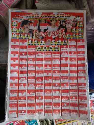 MAINAN ANAK (1 LEMBAR) LOTRE CABUT STICKER 100 KUPON ANOMALI