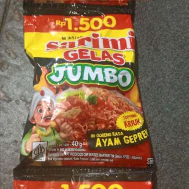 Sarimi gelas ayam ayam geprek