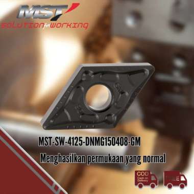 MST Insert Mata Pahat Bubut DNMG Sudut Negatif CVD Coating Untuk Baja Alloy Steel Stainless Steel 15