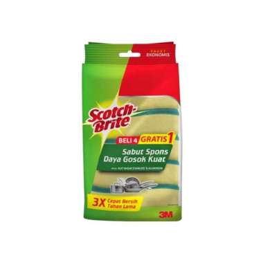 Scotch Brite Spons Sabut 3M 5 pcs