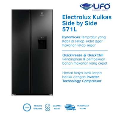 Electrolux Kulkas Side by Side 571 Liter 700 Series ESE5740BB