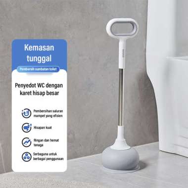 ECOCO Toilet Plunger - Penekan WC, Pompa Saluran, Alat Pembersih WC, Dorong Drain, Pembersih Saluran