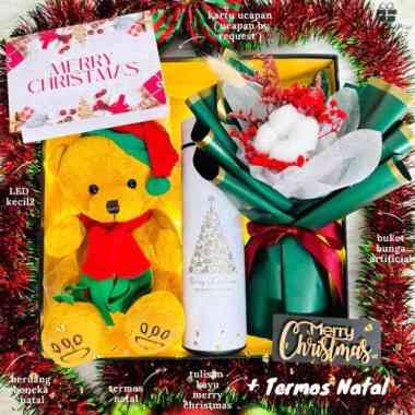 Kado Natal Hampers Natal Christmas Gift Paket Hadiah Natal + Termos Natal