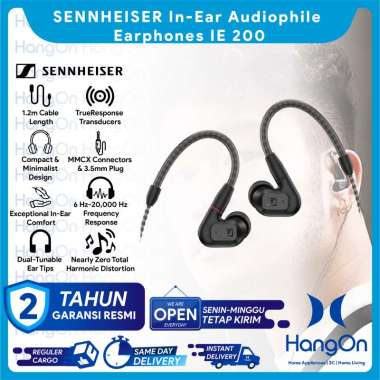 SENNHEISER In-Ear Audiophile Wired Earphones IE 300 TrueResponse Transducers Earphone Kabel Compact 