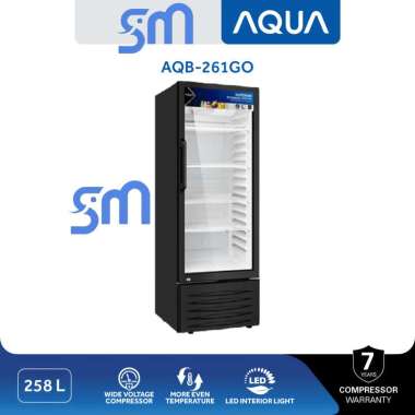Showcase AQUA AQB-261GO Display Cooler 258 Liter AQB261GO 261 GO