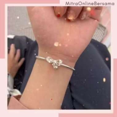 Gelang Wanita Cantik Premium Platinum