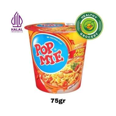 Pop Mie Kuah Pedes Dower 75gr / Pop Mie
