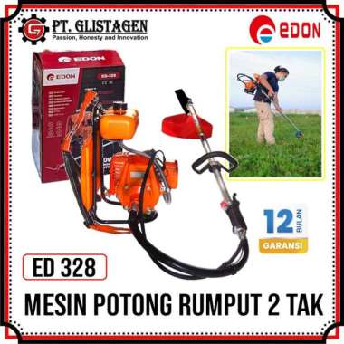 Edon Mesin Potong Rumput Gendong ED328 Mesin Babat 2 Tak ED 328 Grass Cutter Brush Cutter 2tak