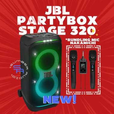 Speaker Bluetooth JBL Partybox 320 STAGE PB320 KARAOKE Ori Garansi Resmi IMS MIC NAKAMICHI