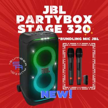 Speaker Bluetooth JBL Partybox 320 STAGE PB320 KARAOKE Ori Garansi Resmi IMS MIC JBL