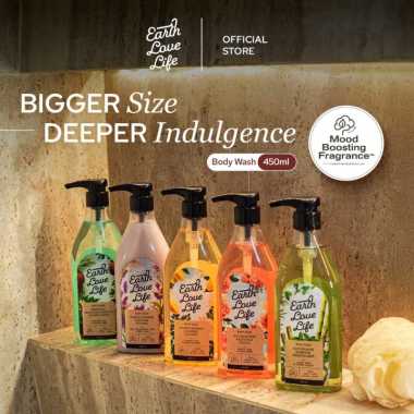 EARTH LOVE LIFE Body Wash 450ml SABUN WANGI | SABUN MANDI CAIR | LOTION WANGI | SABUN MELEMBABKAN | 