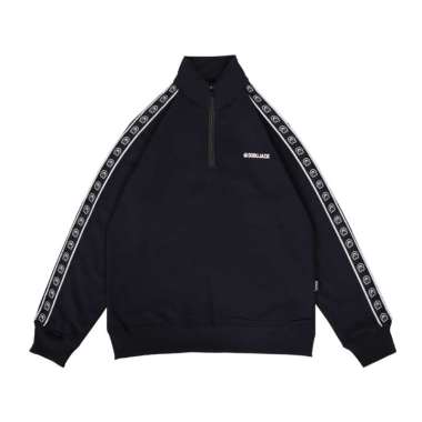 Dobujack Sweater Halfzip Yoru Black Crewneck L