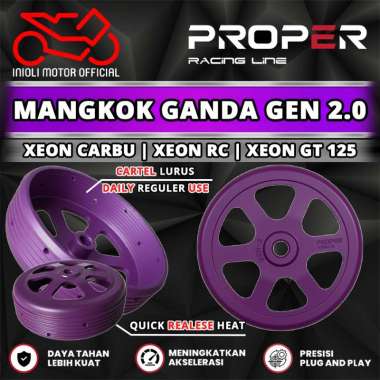MANGKOK KAMPAS GANDA PROPER RACING LINE XEON RC XEON GT 125 XEON KARBU 1LB 44D CLUTCH BELL MANGKOK P
